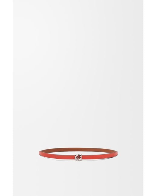 Loewe White Reversible Anagram Bombé Belt
