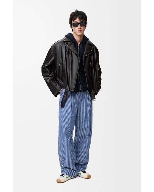 Loewe Black Balloon Biker Jacket for men