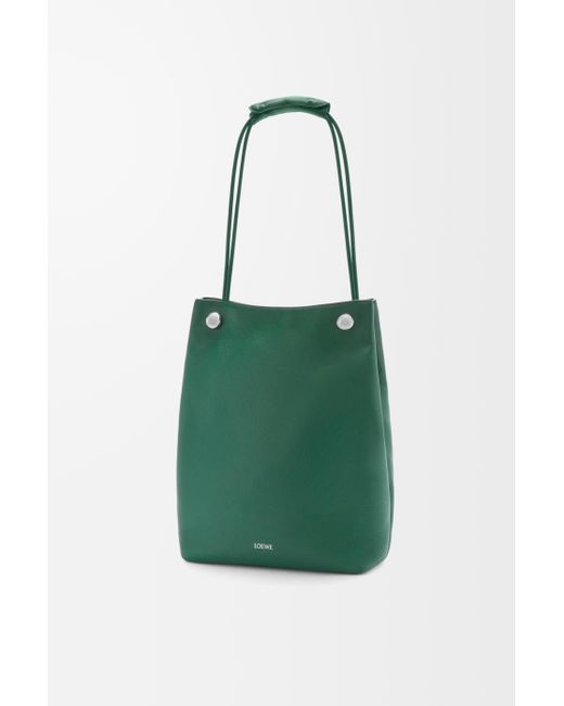 Loewe Green Pebble Hobo In Supple Grained Calfskin for men