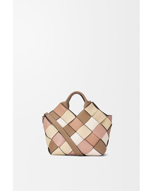 Loewe Multicolor Small Surplus Leather Woven Basket Bag