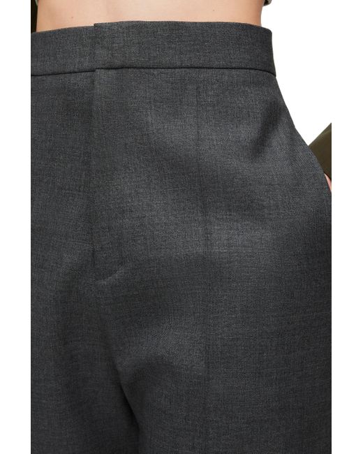 Loewe Black Luxury High Waisted Trousers In Wool