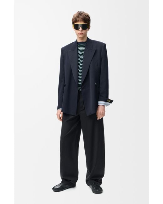 Loewe Blue Drawstring Trousers for men