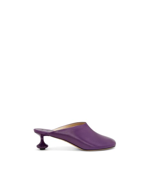 Loewe Purple Luxury Toy Mule In Goatskin For
