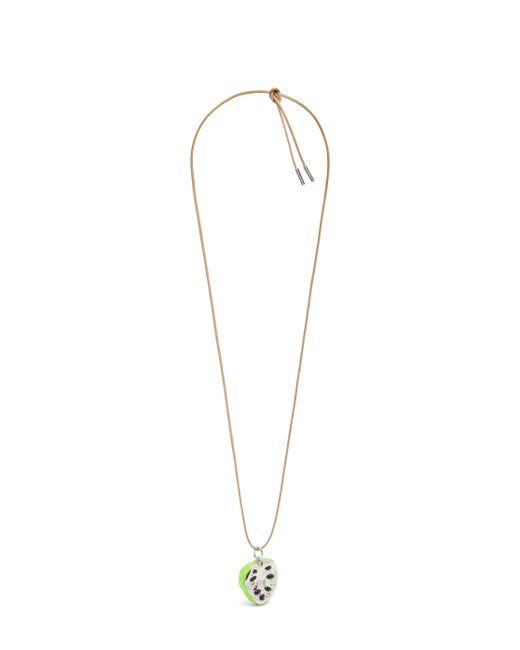 Loewe Luxury Custard Apple Pendant Necklace In Sterling Silver And