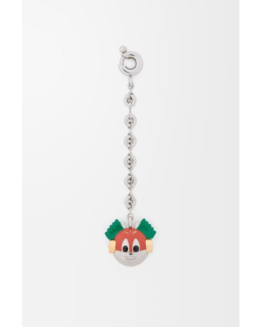 Loewe White Knight Cat Keyring For