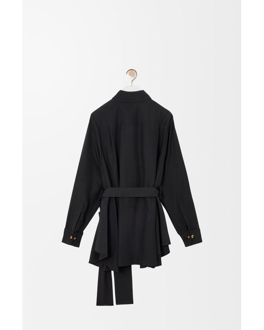 Loewe Black Belted Blouse