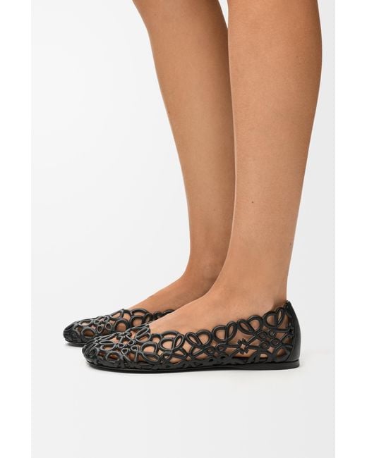 Loewe White Petal Anagram Ballerina