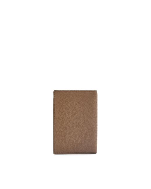 Loewe White Luxury Bifold Cardholder In Soft Grained Calfskin For for men