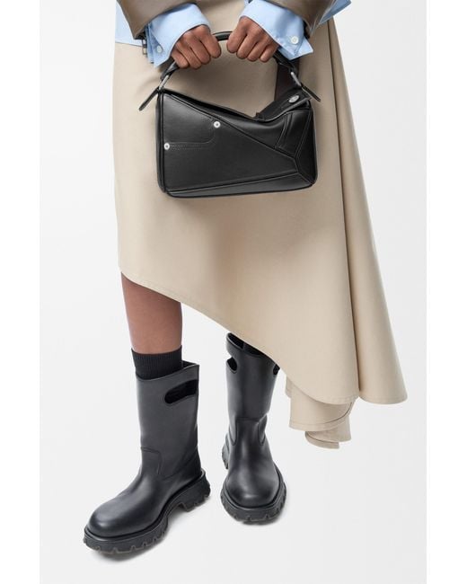 Loewe Black Panta Small Puzzle Bag