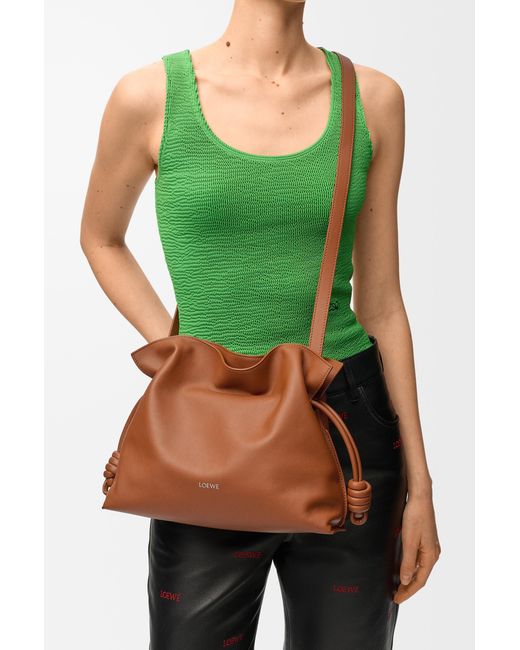 Loewe Brown Medium Flamenco Clutch