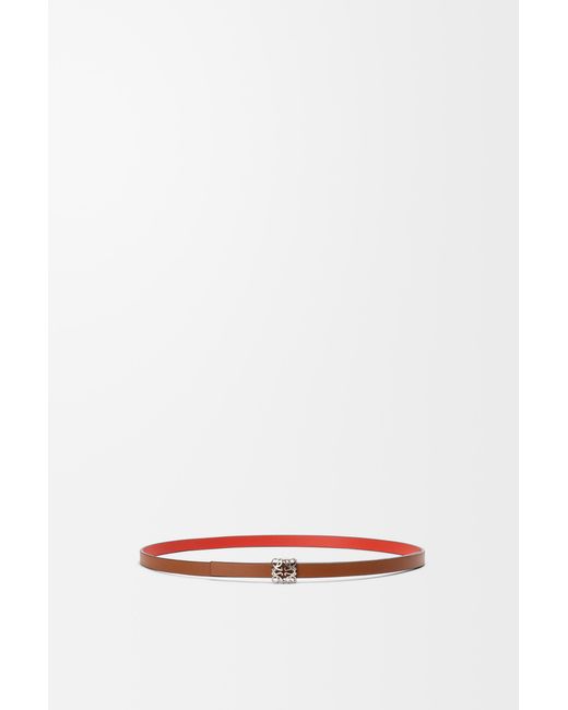 Loewe White Reversible Anagram Bombé Belt