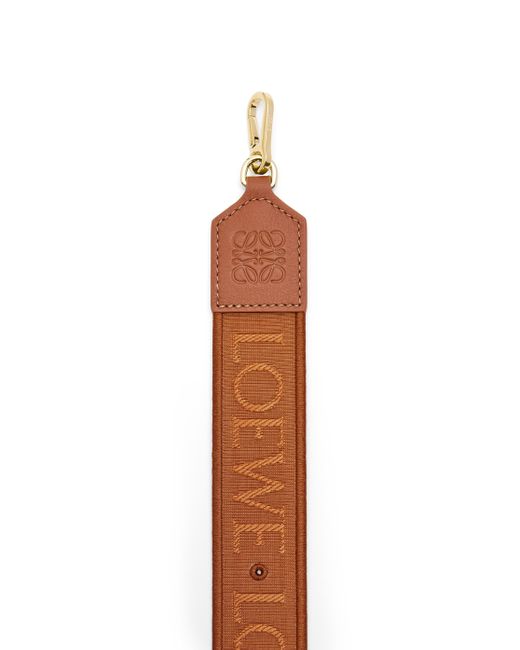 Loewe Natural Luxury Anagram Pin Strap In Jacquard And Classic Calfskin