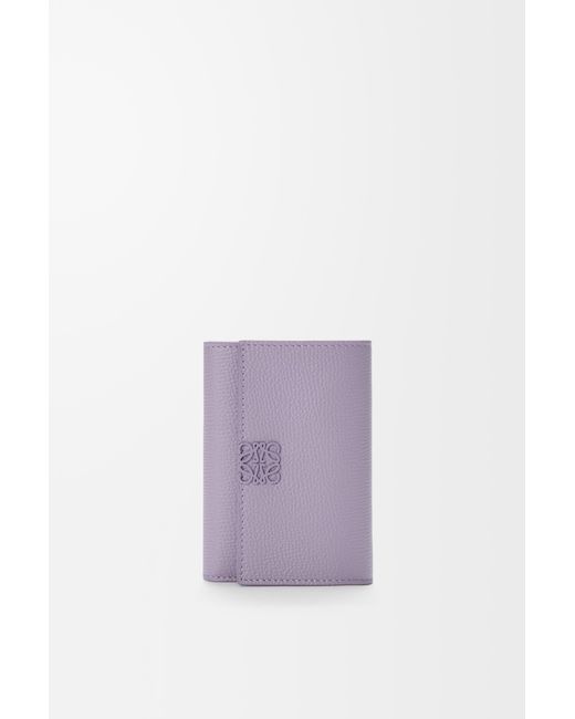 Loewe Purple Anagram Small Vertical Wallet
