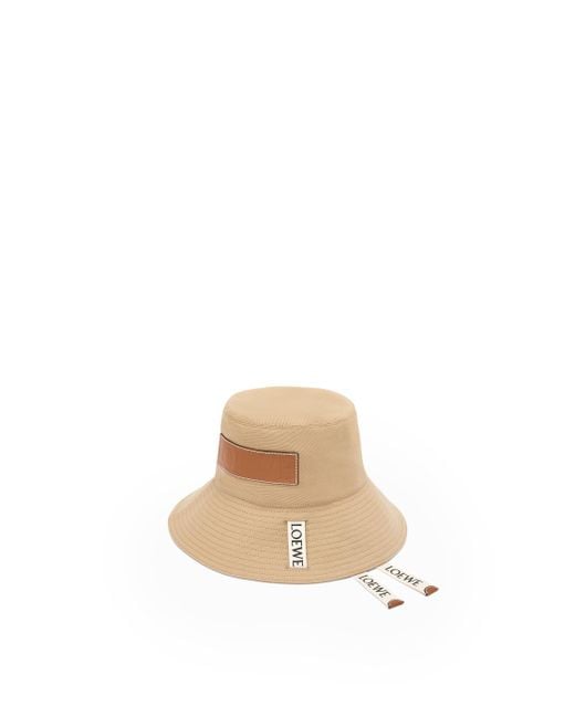 Loewe Natural Luxury Fisherman Hat In Canvas