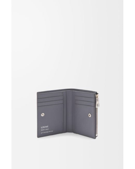Loewe Gray Slim Compact Wallet for men