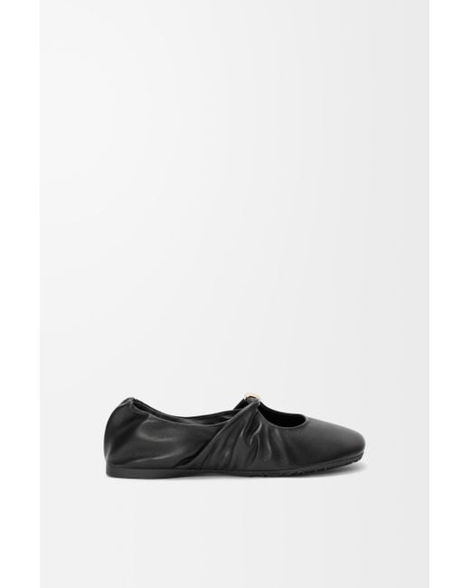 Loewe White Pebble Soft Ballerina
