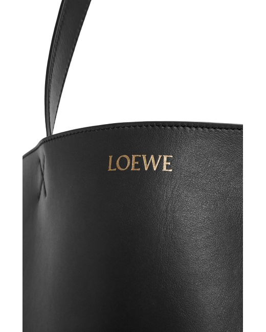 Loewe Black Luxury Xxl Puzzle Fold Tote In Shiny Calfskin for men