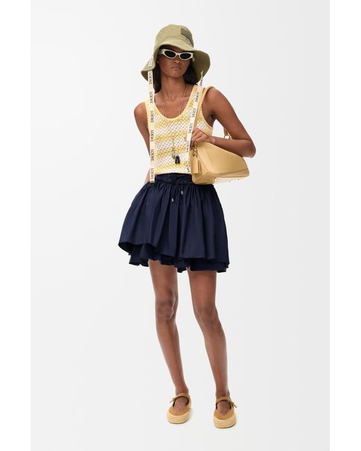 Loewe Blue Mini Skirt