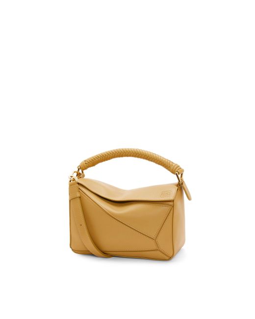 Loewe Metallic Small Puzzle Bag In Smooth Calfskin