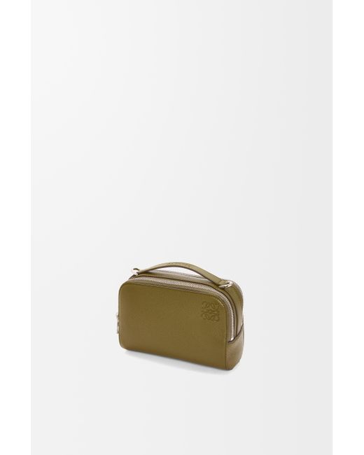 Loewe Green Luxury Mini Camera Crossbody Bag In Soft Grained Calfskin for men