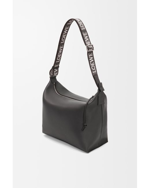Loewe Black Leather Cubi Cross-Body Bag for men