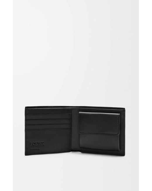 Loewe White Puzzle Bifold Coin Wallet for men