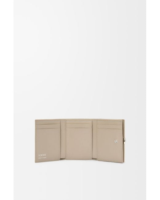 Loewe White Pebble Trifold Wallet
