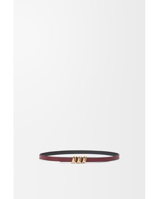 Loewe White Reversible Coil Belt