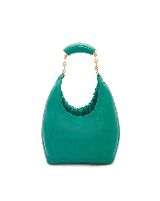 Loewe Green Luxury Small Squeeze Bag In Nappa Lambskin For