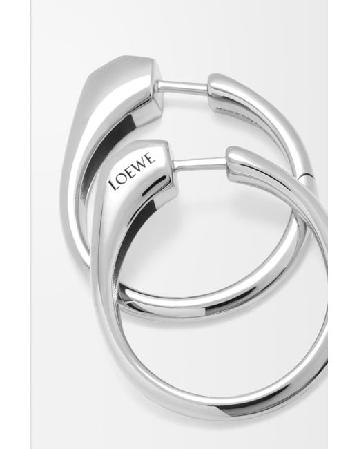 Loewe Metallic Stirrup Earrings