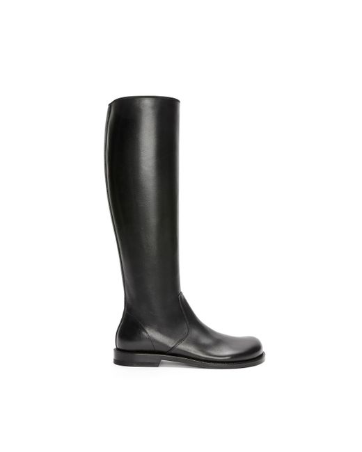 Loewe Black Leather Campo Chelsea Boots