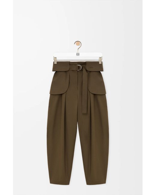 Loewe Green Cargo Trousers