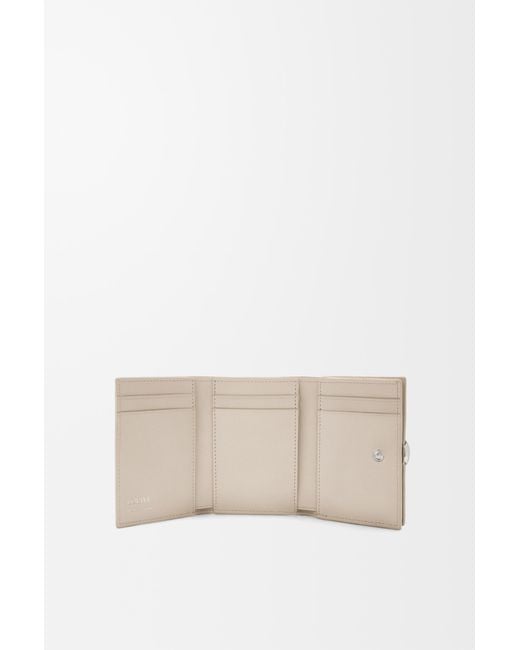 Loewe White Pebble Trifold Wallet