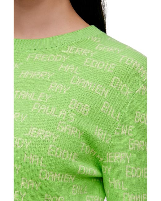 Loewe Green Luxury Sweater In Cotton
