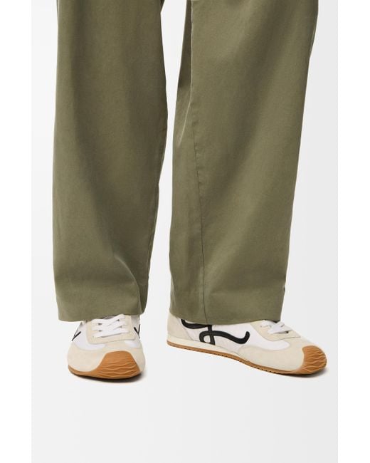 Loewe Black Luxury Ballet Runner 2.0 In Nylon And Calfskin for men