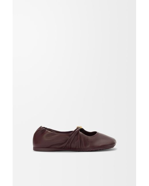 Loewe White Pebble Soft Ballerina