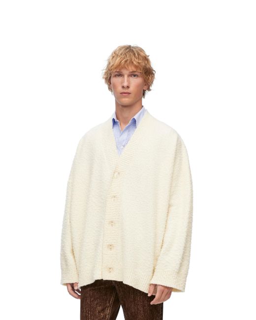 Loewe Natural Luxury Cardigan In Wool Blend for men