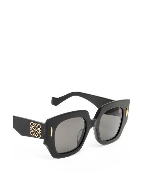Loewe Gray Square Screen Sunglasses In Acetate