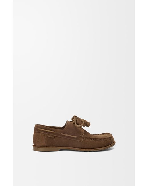 Loewe Brown Campo Boat Shoe for men