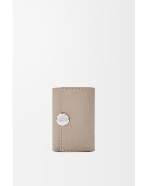 Loewe White Pebble Small Vertical Wallet