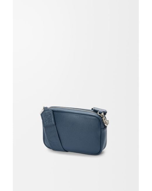Loewe Blue Small Pebble Messenger Bag for men