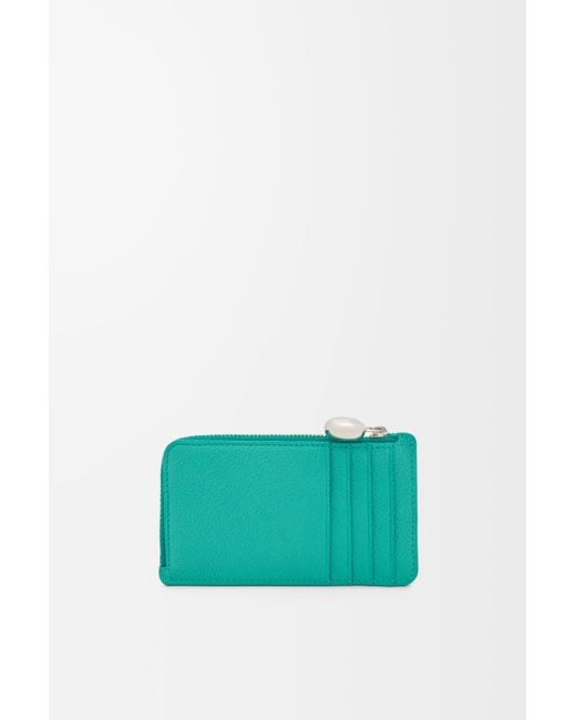Loewe Green Pebble Coin Cardholder