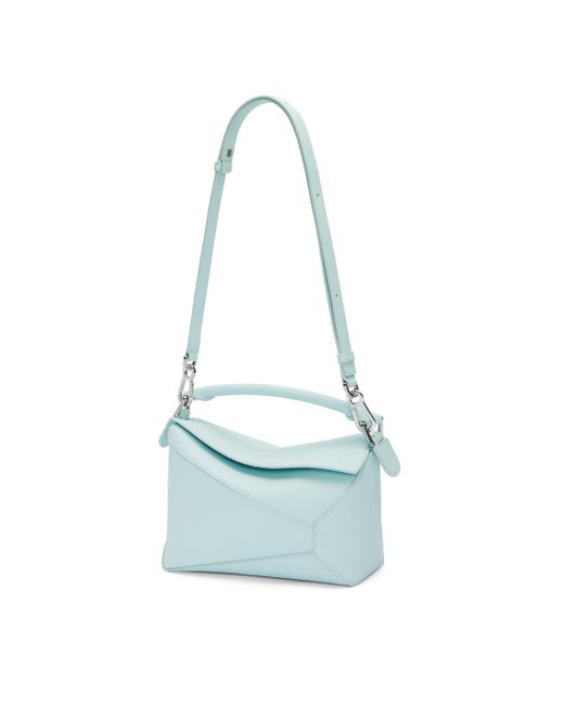 Loewe Blue Small Puzzle Bag In Classic Calfskin