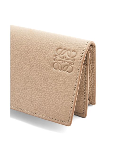 Loewe White Luxury Business Cardholder In Soft Grained Calfskin For for men