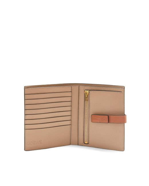 Loewe Luxury Medium Vertical Wallet In Soft Grained Calfskin For