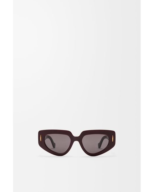 Loewe White Small Butterfly Screen Sunglasses Mujer