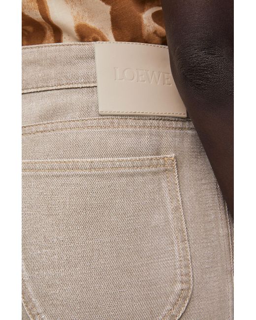 Loewe Natural Luxury Bootleg Jeans In Denim