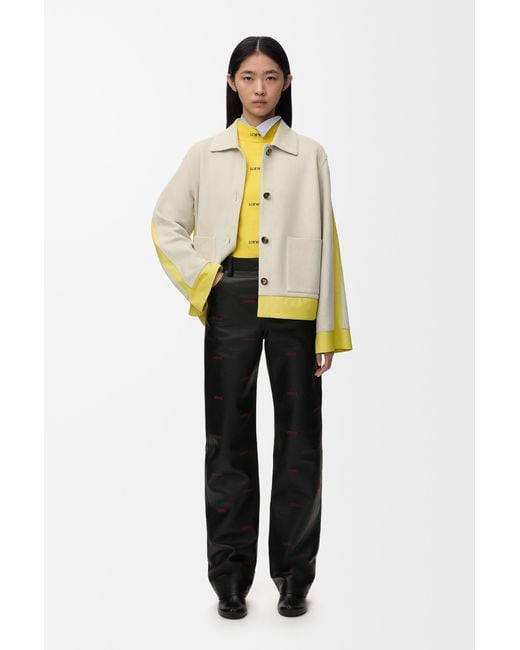 Loewe Gray Turn-Up Jacket