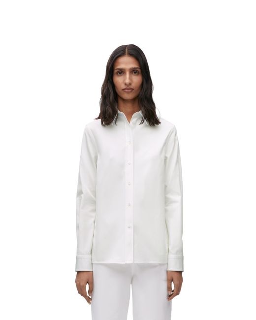 Loewe White Shirt In Cotton