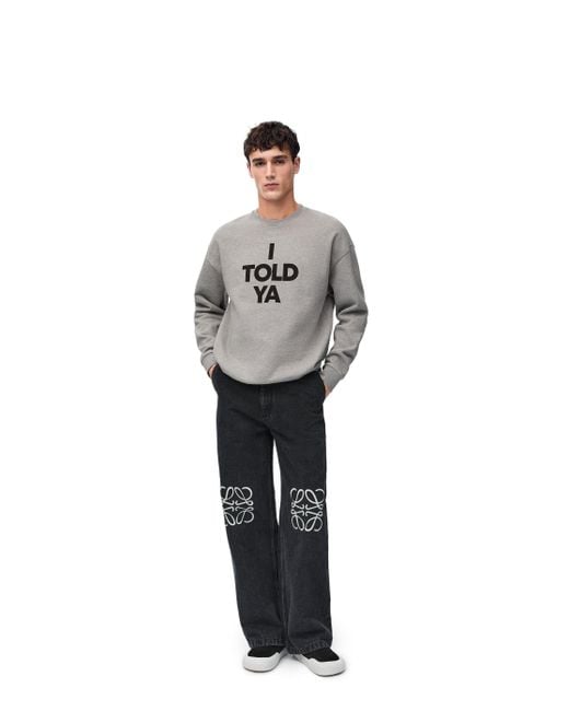 Loewe Multicolor Luxury Relaxed Fit Sweatshirt In Cotton for men